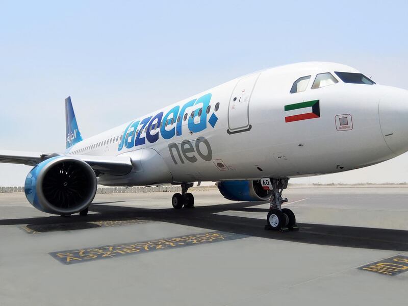 Kuwait's Jazeera Airways reported a narrower fourth quarter loss.  Courtesy of Jazeera Airways.