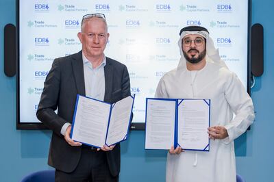 EDB and Trade Capital Partners will form a working group that will explore new ways of providing supply chain financing solutions. Photo: EDB