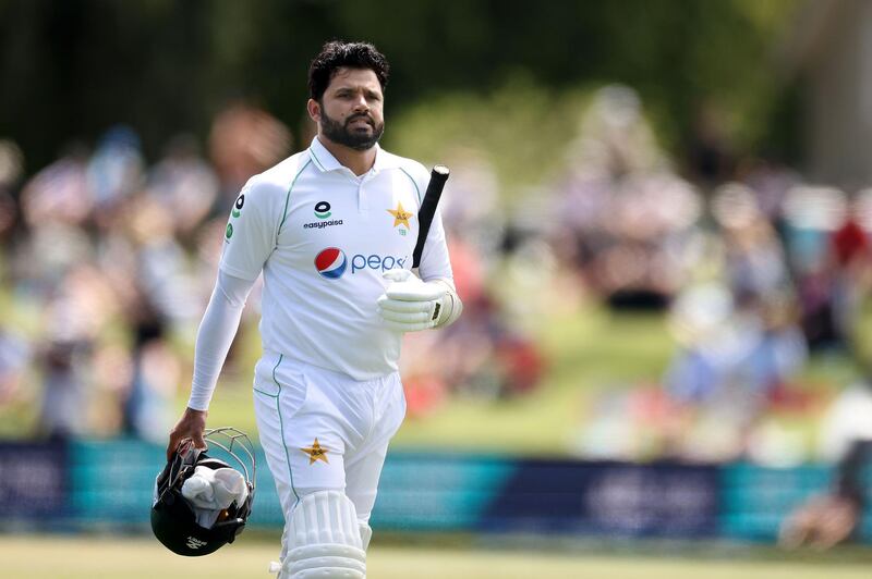 Pakistan's batsman Azhar Ali walks off after being dismissed for 37. AFP