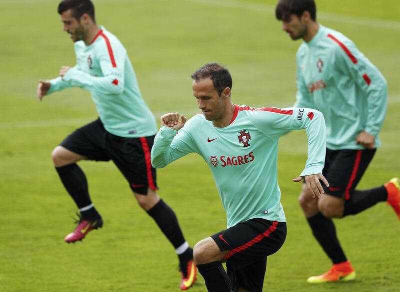 Portugal's Ricardo Carvalho during training. (REUTERS/John Sibley)