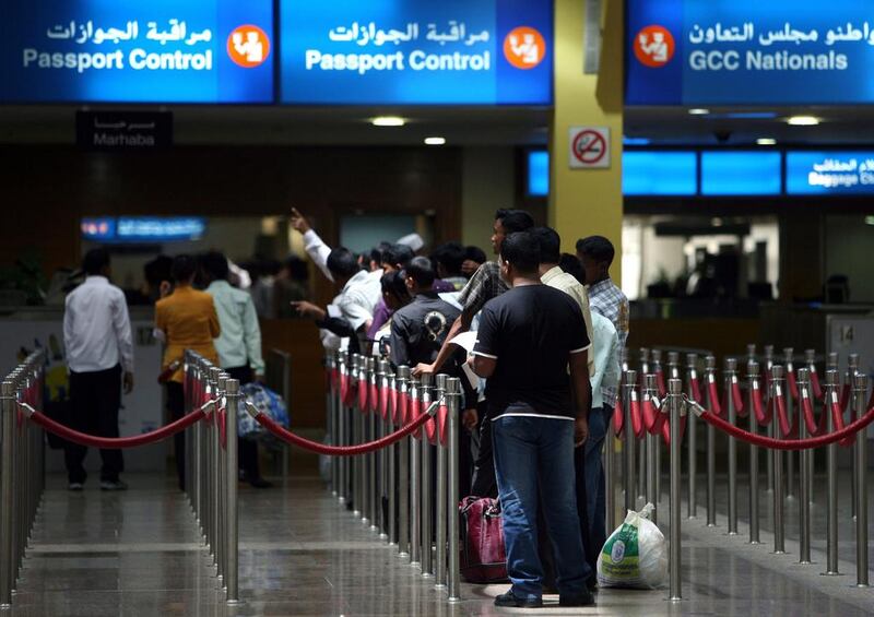 The reader will be transiting through Dubai International Airport in a few weeks time and is worried the old account may cause issues. Randi Sokoloff / The National