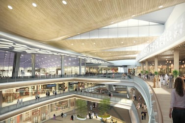 A rendering of the Mangrove Atrium at Reem Mall. Courtesy Reem Mall