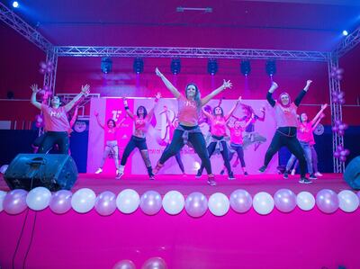 Fitness First's annual Pink Party encourage participants to come together in a free two-hour Zumba class. Courtesy Fitness First