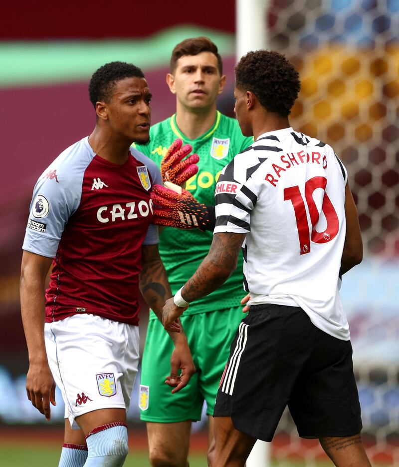 Ezri Konsa – 7. Villa’s best defender on the day. Survived a nervy moment when an Emi Martinez save rebounded off him and bounced goalward, but he reacted quickly to smash the ball away to safety. Took a sore one for the cause when he comfortably won an aerial duel with Fernandes who clattered into the defender. PA