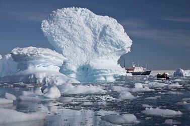 An Abu Dhabi company is aiming to tow an iceberg from Antarctica to UAE waters in 2020. Courtesy Aurora Expeditions