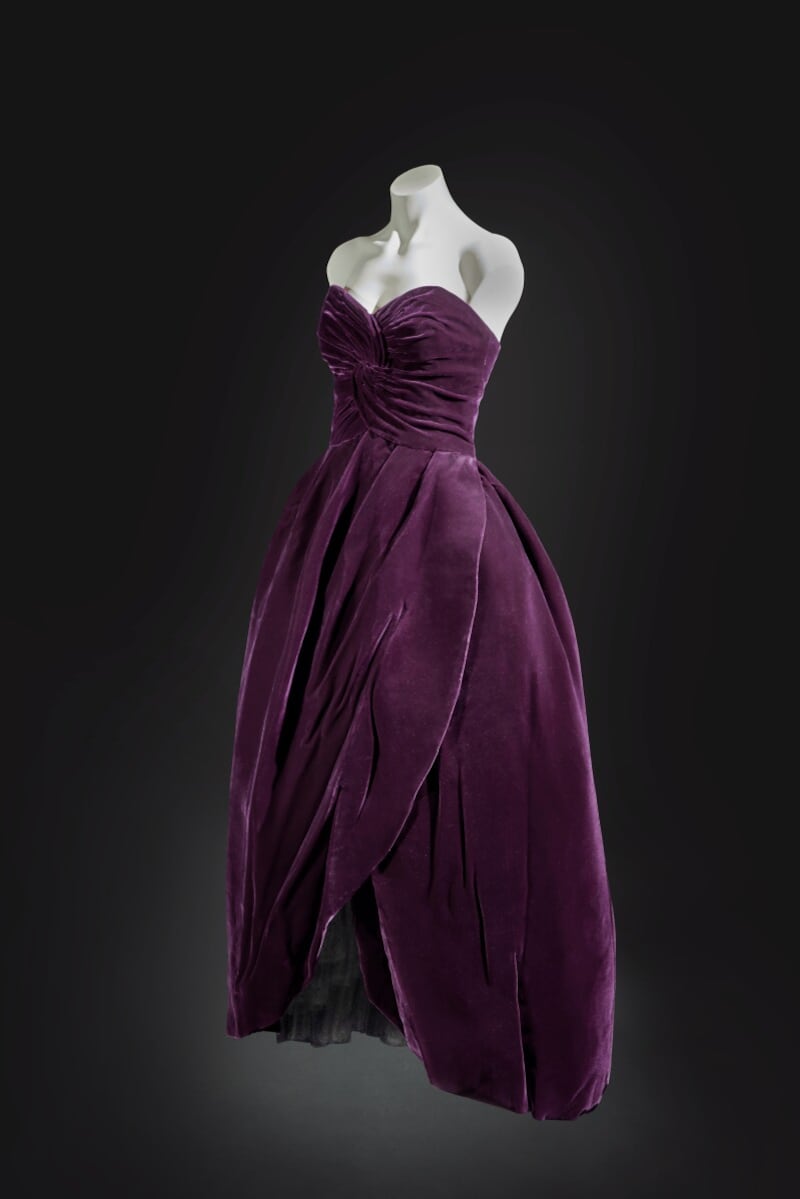 The strapless evening dress is expected to fetch up to $120,000 at a Sotheby's sale in January 2023