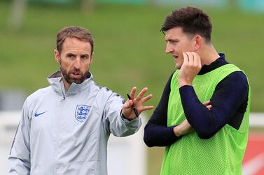 Harry Maguire had been named in Gareth Southgate’s England squad for next month’s Nations League games against Iceland and Denmark. PA