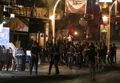 Residents evacuate the Jenin refugee camp during an Israeli raid in the occupied West Bank. AFP
