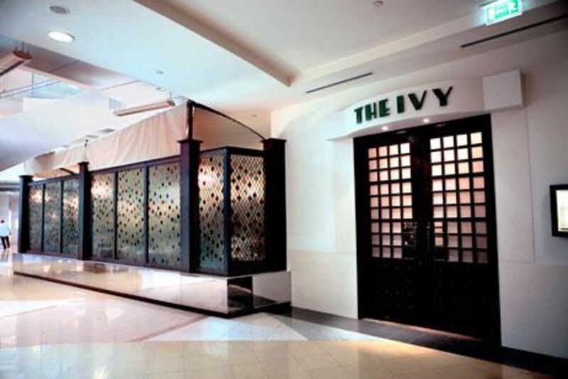 The Ivy restaurant at The Boulevard in Jumeirah Emirates Towers.