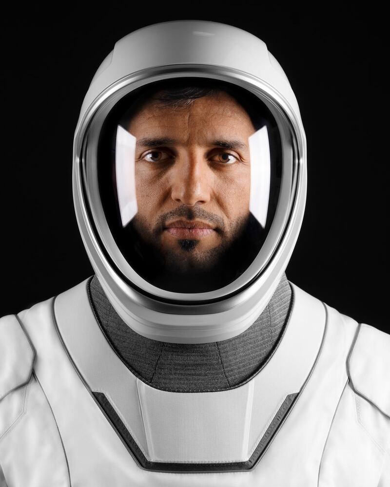 The official SpaceX profile photo of UAE astronaut Sultan Al Neyadi.