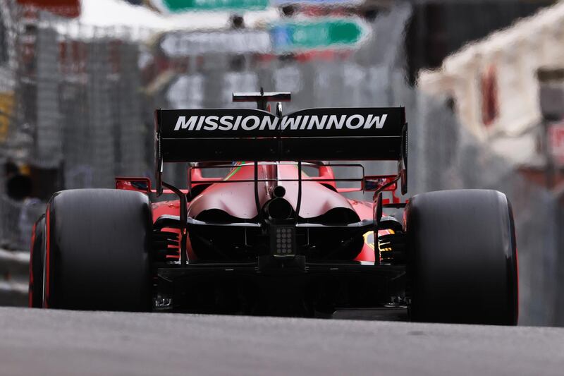 Charles Leclerc during qualifying on Saturday. Getty