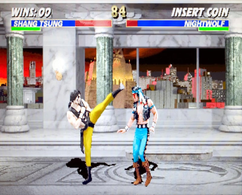 AT3FX8 Mortal Kombat 3 Midway 1995 vintage arcade videogame screenshot - Editorial Use Only