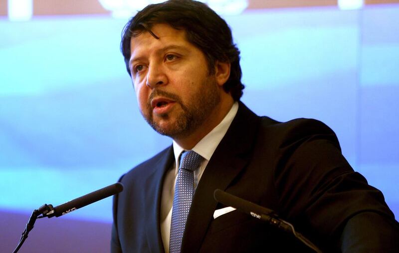 Deputy foreign minister Hekmat Khalil Karzai, pictured here in Abu Dhabi on February 3, 2014, led the Afghan High Peace Council delegation at the talks. Sammy Dallal/The National
