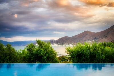 The property looks out over the island of Spinalonga. Photos: Greece Sotheby’s International Realty