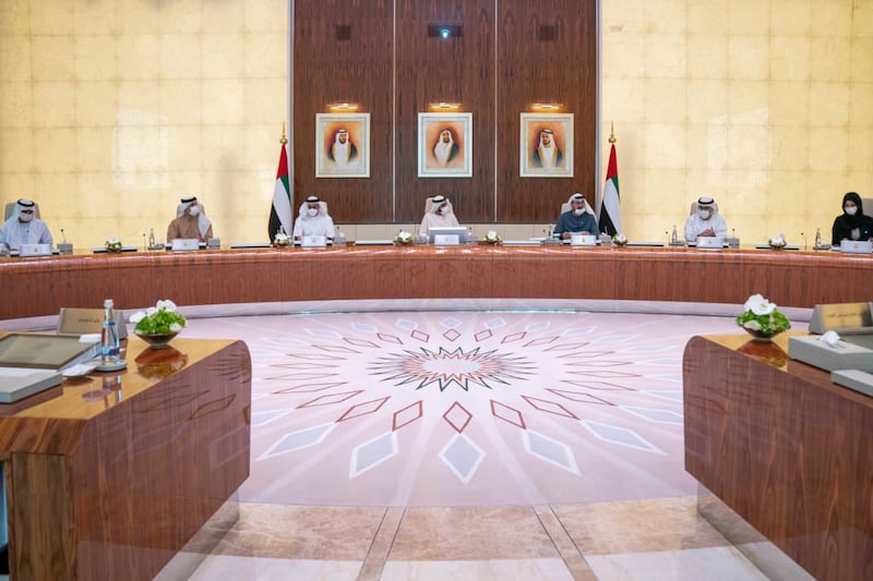 The UAE Cabinet meets for its final session of the year on Monday. Courtesy: Sheikh Mohammed bin Rashid Twitter