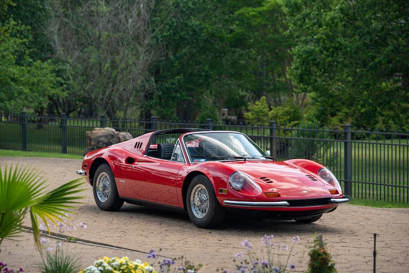 7. 1974 Ferrari 246 Dino GTS ‘Chairs & Flares’ by Scaglietti  - $632,500.