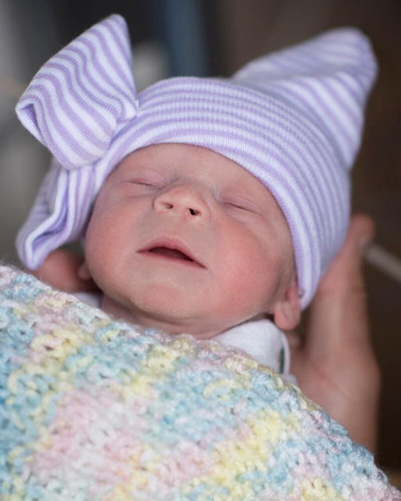 This baby girl became the first in the US to be born to a woman who had a uterus transplant from a deceased donor. She was born last month at Clevelend Clinic Ohio. Courtesy Cleveland Clinic Ohio