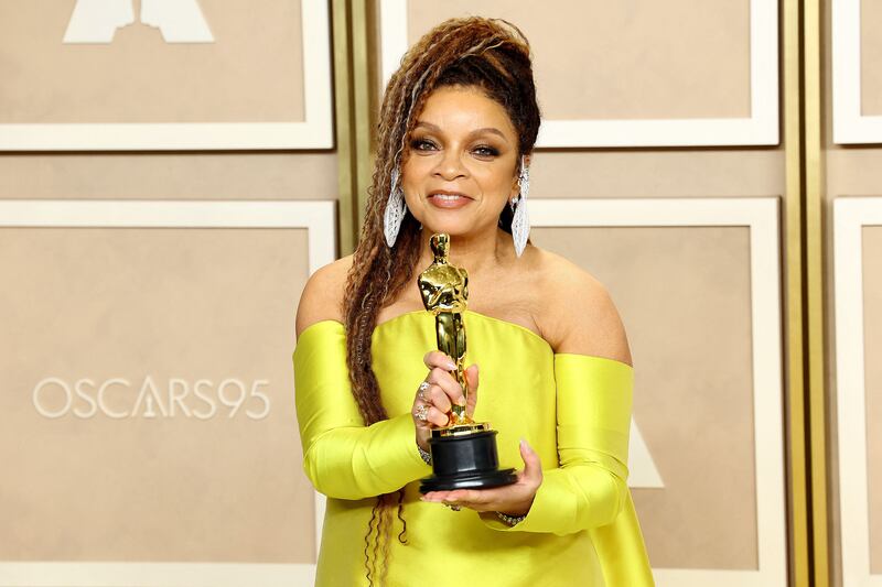 Ruth E Carter, winner of the Best Costume Design award for Black Panther: Wakanda Forever. Getty Images