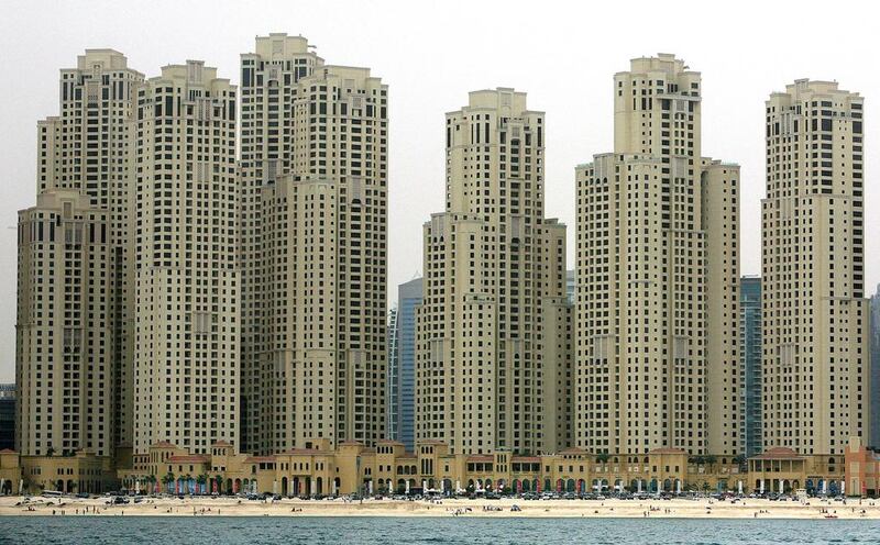 Jumeirah Beach Residence in Dubai. Landlords have to follow the correct procedure to evict a tenant. Pawan Singh / The National