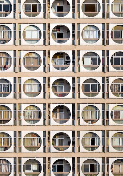 The photographer puts building facades in focus. Photo: Hussain AlMoosawi