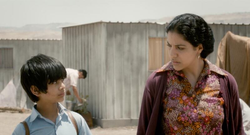 Stills from When I Saw You by director Annemarie Jacir. The film takes which takes place in 1967 when thousands of refugee crossed the border from what was now the country of Israel into Jordan. The young actor is Mahmoud Asfa (red t shirt in some pix) CREDIT: Courtesy Philistine Films