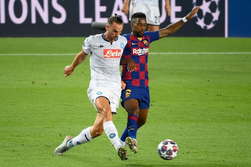 Nelson Semedo – 7. Such a threat from right back, as he made some blistering runs down the line to stretch Napoli. AFP