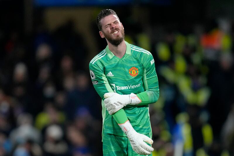 MANCHESTER UNITED RATINGS: David de Gea 7 - Early save from Ziyech after two minutes and a minute later from Hudson-Odoi. Rudgier rattled his bar after 30 mins. Confident behind a deep, defensive, United. Went the wrong way on the penalty. AP Photo