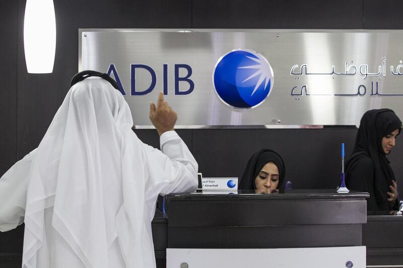 Abu Dhabi Islamic Bank was one of the banks that relieved the debts of Emiratis. Mona Al Marzooqi / The National