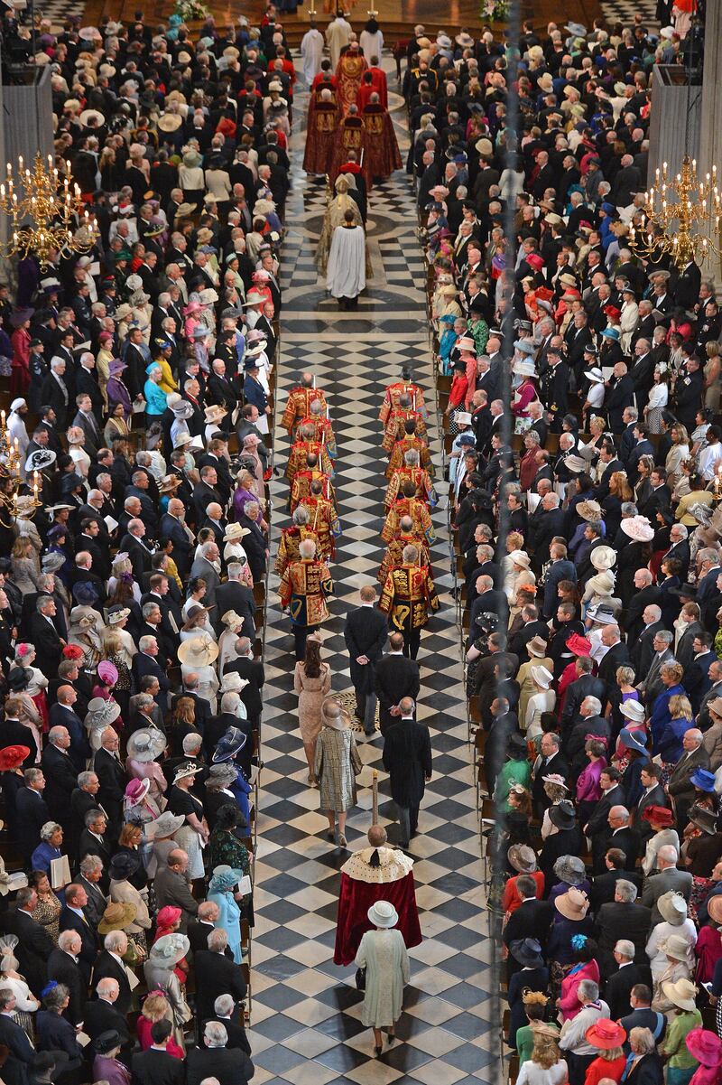Queen Elizabeth arrives at St Paul's Cathedral for a service of thanksgiving in June 2012 to mark her diamond jubilee.
