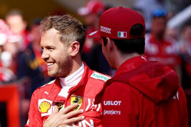 Sebastian Vettel, left, with teammate Charles Leclerc, has had plenty to smile about in pre-season and that can continue into the new season. Getty