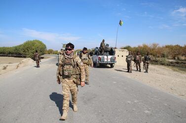 Afghan security forces patrol in Helmand, Afghanistan, 17 December 2019. EPA