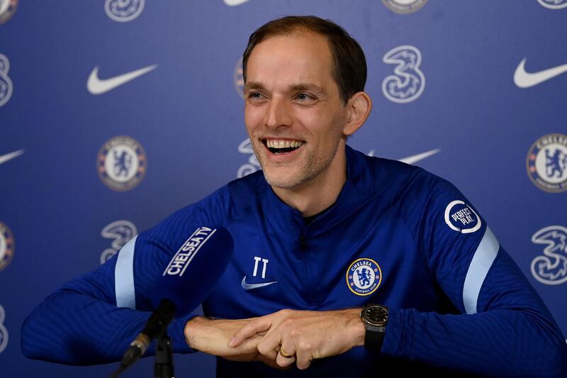 COBHAM, ENGLAND - JANUARY 28:  Newly appointed Chelsea manager, Thomas Tuchel, attends a press conference at Chelsea Training Ground on January 28, 2021 in Cobham, England. (Photo by Darren Walsh/Chelsea FC via Getty Images)