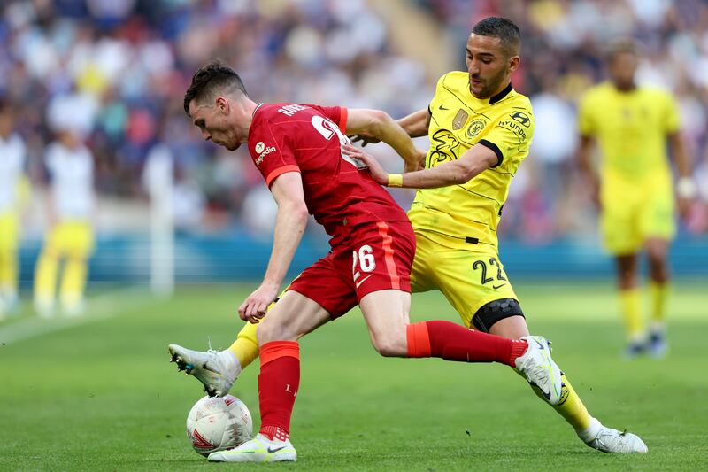 Hakim Ziyech (Lukaku 85') - 6. The Moroccan was muscled to the floor by Konate when making a dangerous run. Scored in the shootout. AP