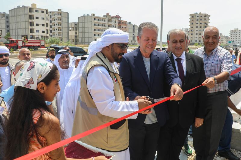The Emirates Red Crescent has inaugurated the 47 prefabricated units in the Al Naqa’a housing project in the Latakia region in Syria. Photo: Wam