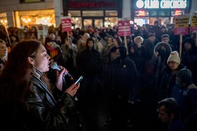 Sasha Haddad, who has organised protests in Brighton, highlights the issue of missing child migrants. Photo: Sasha Haddad