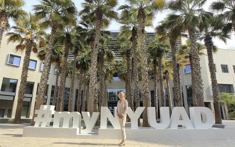 Abu Dhabi, October, 10 2019: Mariet Westermann the new Vice Chancellor of NYU Abu Dhabi pose during the interview in Abu Dhabi. Satish Kumar/ For the National