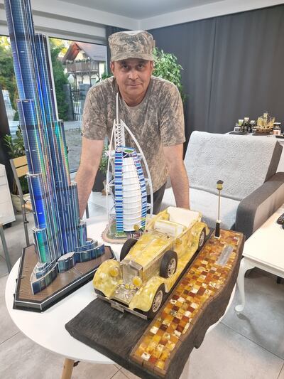 Oldziejewski is fascinated with Dubai and the UAE and plans to build a model of Burj Khalifa. Photo: Tomasz Oldziejewski
