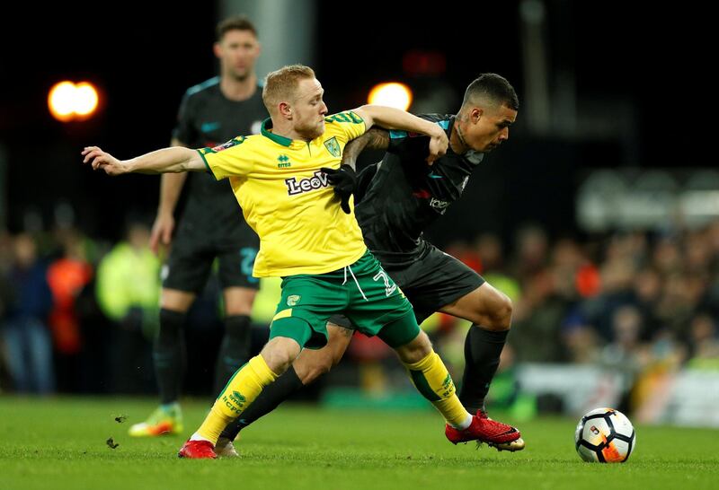 Soccer Football - FA Cup Third Round - Norwich City vs Chelsea - Carrow Road, Norwich, Britain - January 6, 2018   Chelsea's Kenedy in action with Norwich City's Alex Pritchard    Action Images via Reuters/John Sibley