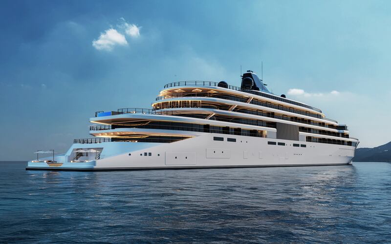 The recently announced 'Project Sama' superyacht by Aman and Cruise Saudi. Photo: Sinot