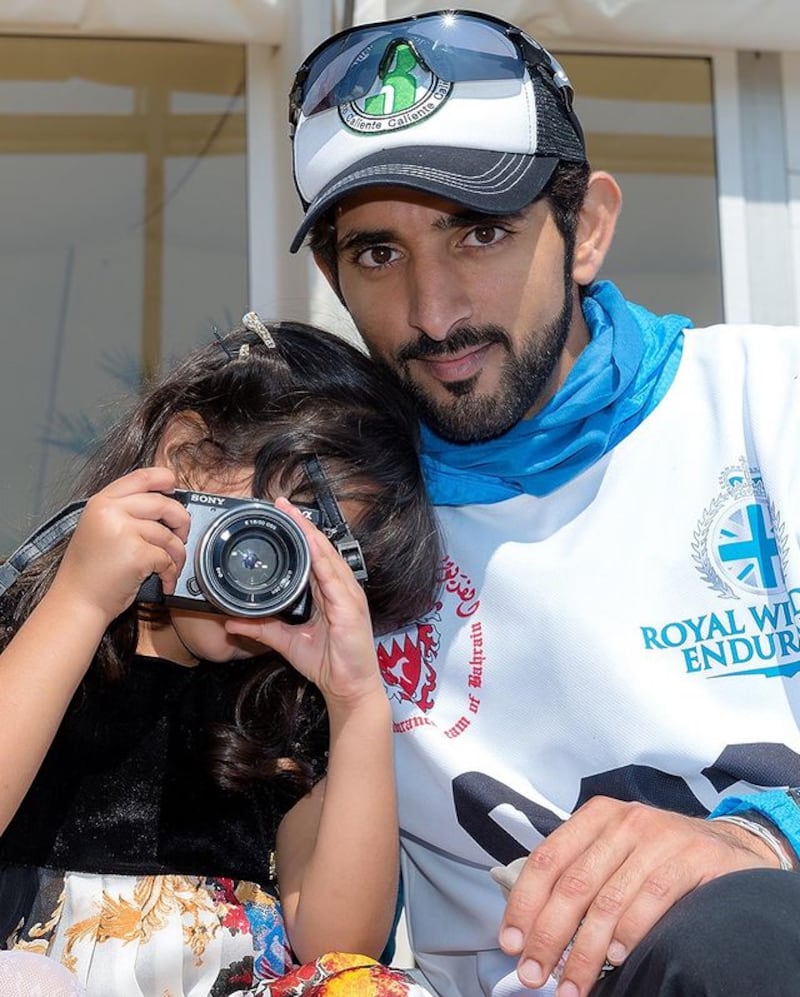 Sheikh Hamdan also ropes in younger members of his family to share in his passion for photography.
