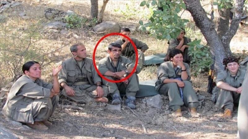 Turkey said Muzdelif Taskin, circled, a PKK member, had been 'neutralised'. Photo: Anadolu