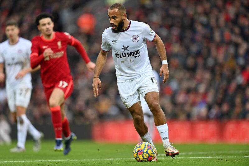 Bryan Mbeumo  - 6: Frenchman worked hard but provided a poor ball to Toney in a dangerous situation late in the first half. He produced a good turn and shot in the Liverpool area but was off balance. AFP