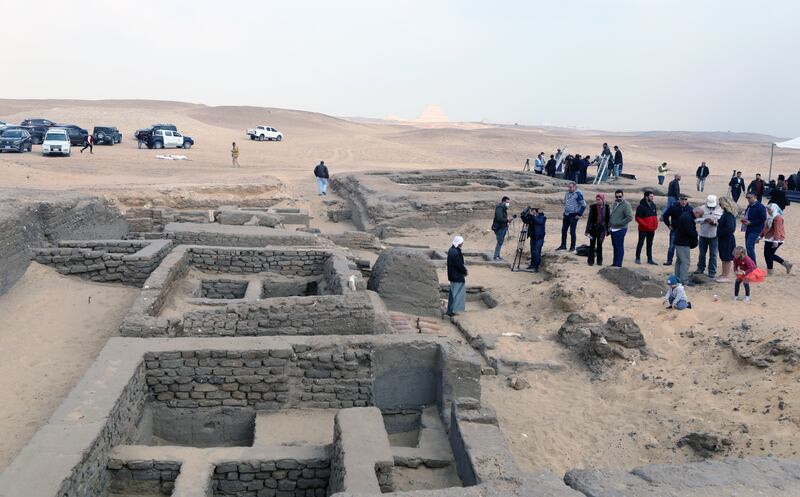 One of the tombs belong to a woman that could be the wife of a man named Yaret. EPA