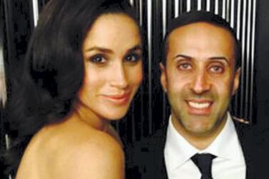 Mansoor ‘Manni’ Mahmood Hussain is seen with Meghan Markle.