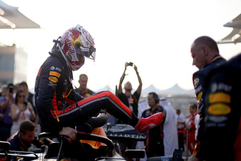 Max Verstappen of Red Bull Racing prepares for the race. Getty