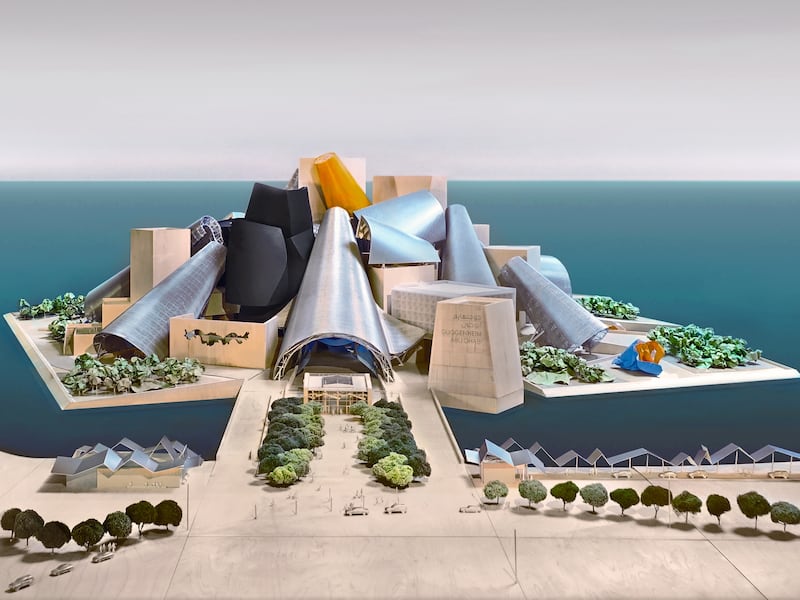 Architectural plans for Guggenheim Abu Dhabi. The institution spearheads the emirate's vision to foster cultural diversity. Photo: Gehry Partners
