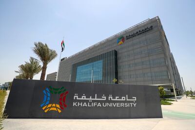 Abu Dhabi, United Arab Emirates - July 17, 2018: Stock images of Khalifa University. Monday, July 17th, 2018 at Khalifa University, Abu Dhabi. Chris Whiteoak / The National