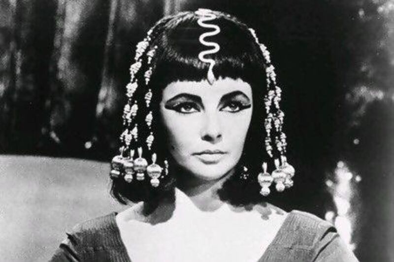 Elizabeth Taylor's famous portrayal of the last Egyptian pharaoh in the 1963 film Cleopatra is perhaps the best-known. AP Photo