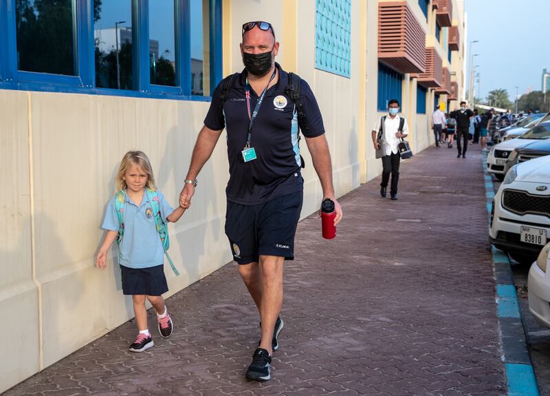 A young learner on the back to school trail. Victor Besa / The National