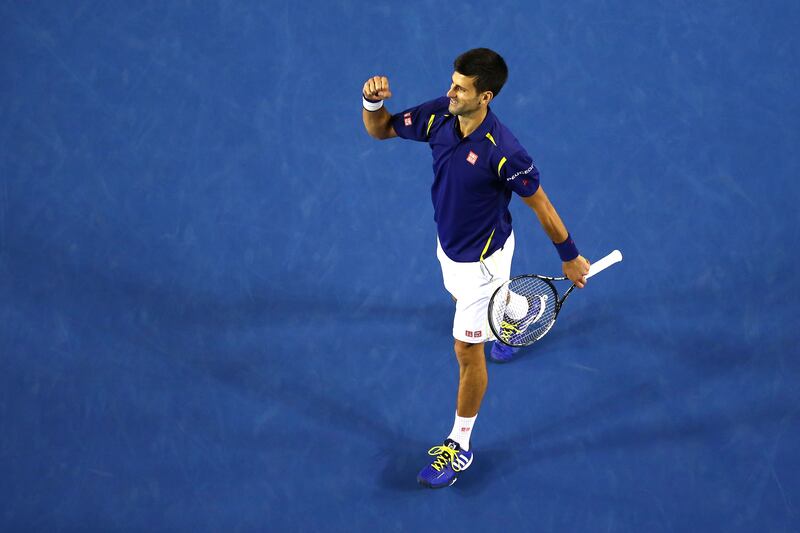 2016: Djokovic beats Andy Murray 6-1, 7-5, 7-6 to win the Australian Open.